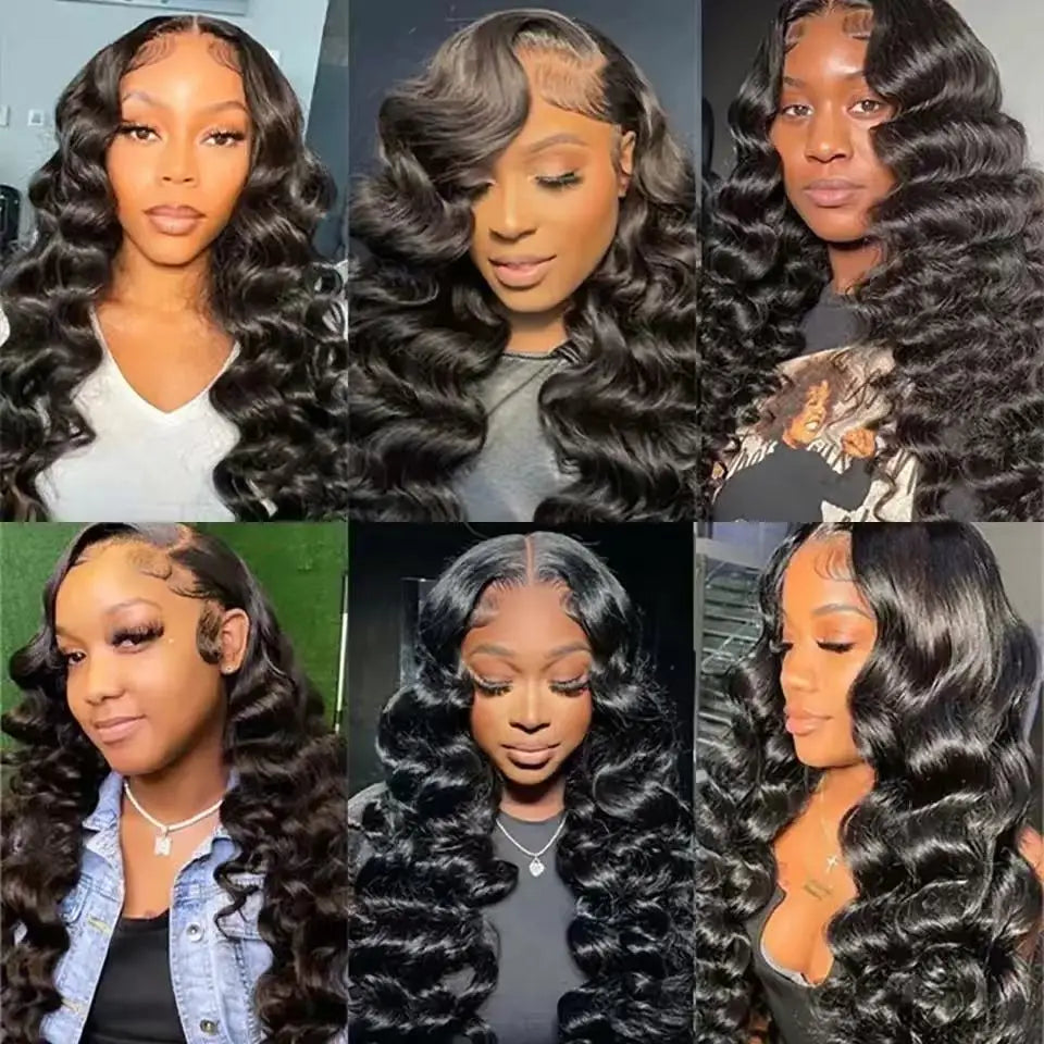 30-40 Inch 5x5 Glueless Human Hair Wig, 250 Density, 13x6 HD Transparent Lace Frontal, 13x4 Body Wave Lace Front Wig for Women