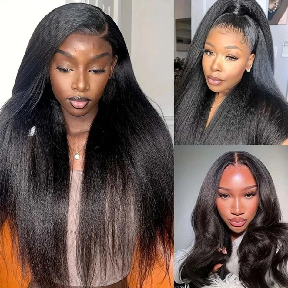 30-40 Inch 5x5 Glueless Human Hair Wig, 250 Density, 13x6 HD Transparent Lace Frontal, 13x4 Body Wave Lace Front Wig for Women